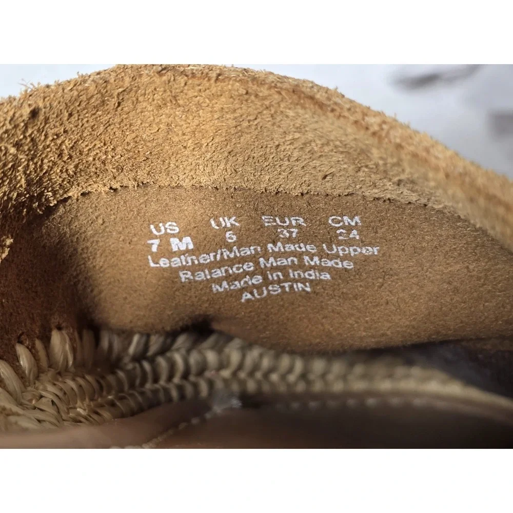 Sam Edelman Womens Size 7 M Suede Leather Austin Slip-On Mules Espadrilles